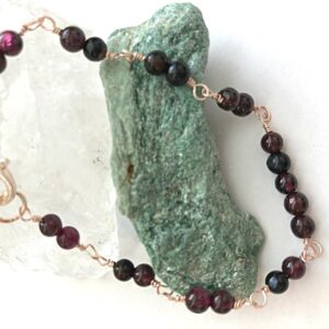 Garnet Birthstone Bracelet