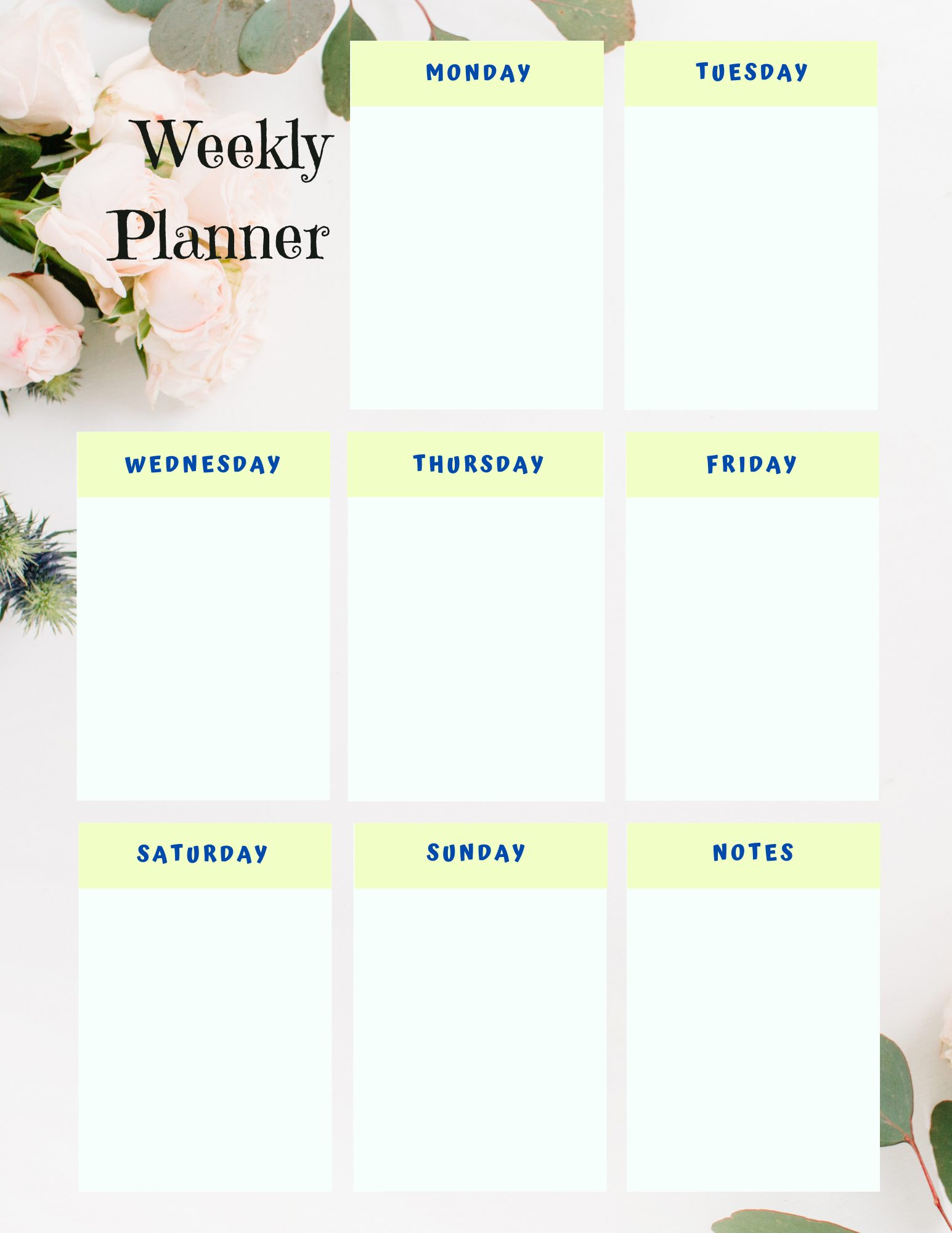 Printable Planner - Springtime1