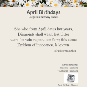 April Birthday Poem