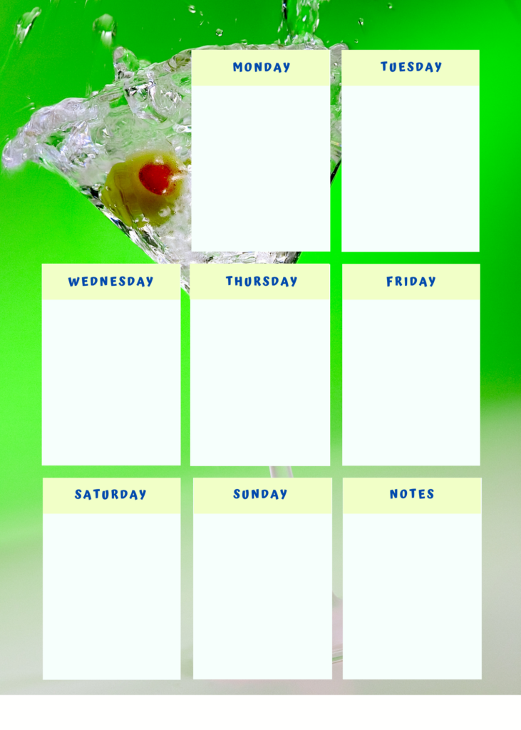 Martini - Weekly Planner