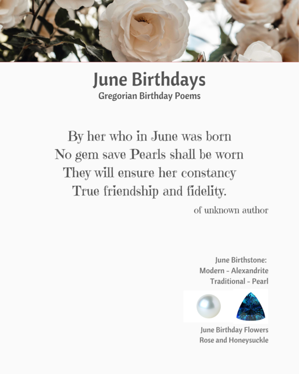 June Birthday Poem