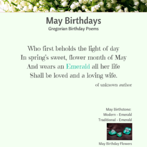 May Birthday Poem