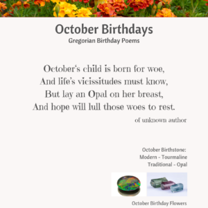 October Birthstone Poem