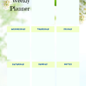 Springtime2 - Printable Planner