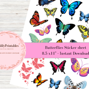 Printable Butterfly Stickerss