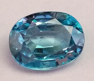 Blue Zircon gemstone - December Birthstone
