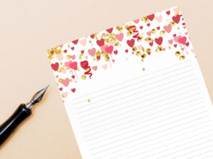 Valentine Writing/Journal Paper