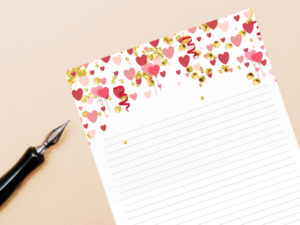 Valentines printable Writing/Journal Paper