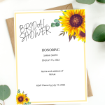 Sunflower writing paper