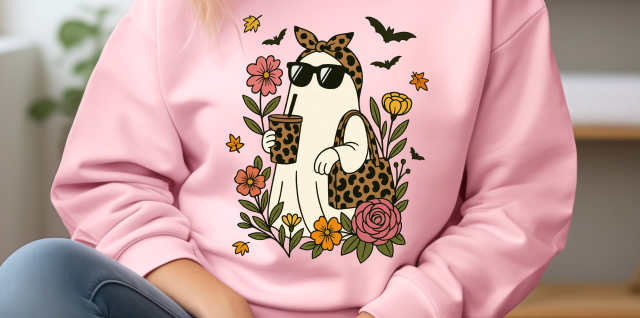 Holiday Sweatshirt, Sassy Ghost, Boo-Jee Ghost Sweatshirt